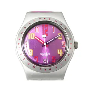 石英錶 [SWATCH SP2535S] 鋁合金屬錶+金屬錶帶[粉紅色面] 軍錶/時尚/中性錶