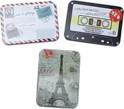 BCOATH Cube Storage Box Pcs Tinplate Case for Jewelry Cigarette Storage Box Tins Rectangular Tins