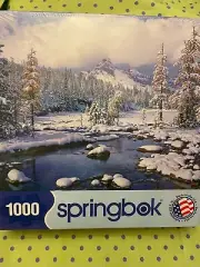 Springbok 1000 pcs Puzzle Winter Paradise 24x30 New Factory Sealed BEAUTIFUL!