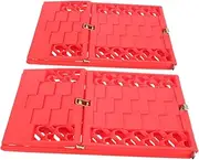 PENIKOKO 1 Pair Compact Non Slip Tire Traction Boards Mats Emergency Skid Security Mat for Snow Mud and Ice Durable Material for Enhanced Vehicle Traction