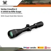 Vortex Crossfire Ii 6-24x50 Ao Rifle Scope W Dead-hold Bdc Reticle #vocf231045