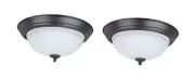 Aspen Creative 63018-22A LED Flush Mount Ceiling Light Fixture, Transitional