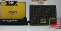 在飛比找Yahoo!奇摩拍賣優惠-優買二手精品名牌店 FENDI 8M0420 FF LOGO