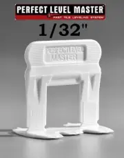 1/32" PERFECT LEVEL MASTER™ T-Lock™ tile leveling system wall floor spacers