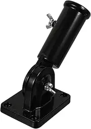 KITANDOVE Adjustable Heavy Duty Aluminum Flag Pole Bracket Durable Wall Mounted Holder for Various Flag Styles Easy Installation Black Finish