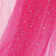 Homiest Glitter Tulle Fabric Rolls - Star Moon Sequin, Hot Pink Tulle Rolls Bulk, 10 Yards x 54 Inch Wide, For Tutu Skirt, Bridal Veil, Wedding Arch, Party Decorations