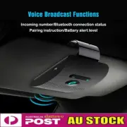 Car Bluetooth Handsfree Car Kit Wireless Speaker Phone Sun Visor Clip Black
