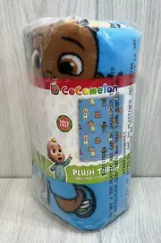 Cocomelon Plush Throw 46" x 60" Blue