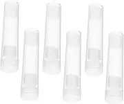 COMNESTBI 6pcs Transparent Coin Organizer Holder with 19 Mm Plastic Coin Storage Tubes for Quarter Rolls Ideal for Banks Collectors and Retail Use