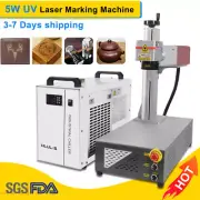 CRS 5W UV Fiber Laser Marking Engraving Machine Water Cooled For Metal/Non-Metal