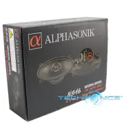PAIR OF ALPHASONIK NEURON SERIES 4"X 6" 240W 3 OHM 2-WAY FULL RANGE SPEAKER NS46