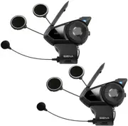 Sena 30K HD Bluetooth Communication System Double Pack, black One Size