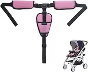 JRYXDS 3-Point Safety Belt, Replacement Safety Belts for Baby Pram High Chair, High Chair Straps, Adjustable Convertible Straps, Multifunctional Child Safety Belt, Buggy (C)