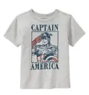 NWT BABY GAP JUNK FOOD SUPERHEROES CAPTAIN AMERICA T-SHIRT SIZE 5T