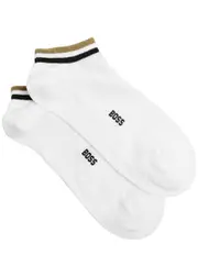 Boss Striped Cotton-blend Trainer Socks - set of two - White - 39 42 (IT39-42) 39 42 (IT39-42)