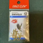 Eagle Claw 3 Way Fishing Swivel 8 Per Pack 01061-012 Size 12