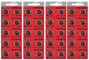 LR44 / AG13 Toshiba 1.5V Alkaline Pack Of 40 Button Cell Batteries EXP 2024