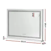 Embellir Bluetooth Makeup Mirror 80X58cm Crystal Hollywood with Light LED Vanity