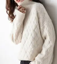 在飛比找Yahoo!奇摩拍賣優惠-時尚芭莎~ PB 新款 大氣菱格紋編織緹花 保暖舒適純羊毛 
