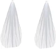 [SAFIGLE] 2pcs Bridal Veils Wedding Veil Long Bridal Veil