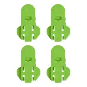 Manual Easy Can Opener, 4pcs Plastic Beverage Can Covers Lids Protector (Green)