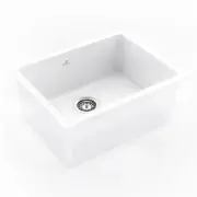 Chambord 610X1460X255MM Constance III Fireclay Sink - White