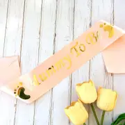 Champagne Pink Gold Foiled Mummy To Be Sash