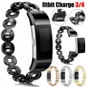 Women Replacement Watch Band Metal Wrist Strap Bracelet For Fitbit Charge 2 3 4