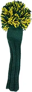 Jan Craig Headcover Handmade Headcover for Fairway Kelly/Yellow (Masters) 2017JCKYF Size: Total Length 14" (excluding POM), POM Width 5" (W)