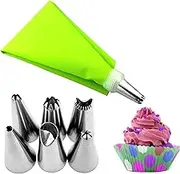 Piping Tips - Icing Bags and Nozzles Set | Piping Bags and Tips, Cupcake Piping Bags and Nozzles, Cake Decorating Kit Household Baking Supplies with Coupler for Cupcake Pastry Decorating