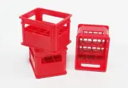 Scale 1:10 Set of 3 Dollhouse beer drink crates Diorama miniature beer drink box