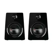 Monster Premium Gloss 50-Watt Bookshelf Bluetooth Speakers