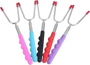 MUNEFE Roasting Sticks, Telescoping Roaster Forks, Marshmallow Skewers Forks Suitable for Barbecue Party and Camping (5Pcs)