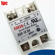 1Pcs 24V-380V 10A 250V SSR-10 Da Solid State 3-32V Dc To Ac Relay Module New pn