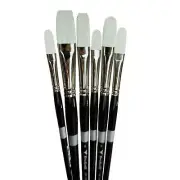 Trekell Opal Bundle - Synthetic Hog Bristle Brushes, Long Handle