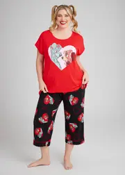 [Taking Shape] Taking Shape Lady And The Tramp Pyjama Pant Size 14 in Print - Plus Size Women's Sleepwear Print