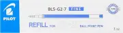 Pilot BLS-G2-7-L, Refill for G-2, Gel, 07, Blue, Pack of 12