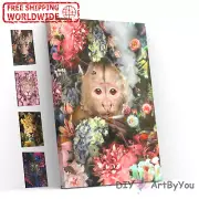 Paint By Numbers Kit Animals Nature Acrylic Painting Kids Home Wall Canvas Draw