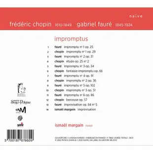 蕭邦 佛瑞 即興曲 馬貢 鋼琴 Ismael Margain Chopin Faure Impromptus V7860