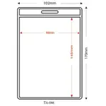 【史代新文具】TA-046 直式3孔識別證套98X145MM