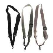 Tactical Sling Adjustable 1 Single Point Bungee Quick Release Rifle Strap S T-YU