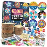 Kids Wooden Painting Kit-Glow in The Dark-Arts & Crafts Gifts Glow in the Dark