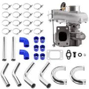 [MaXpeedingrods] Billet Universal T25 T28 GT2871 Turbo +2.5 64mm Intercooler Piping Blue Hose