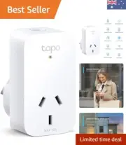 Tapo Mini Smart Wi-Fi Socket, Smart Home Safety Protection, Energy Monitoring...