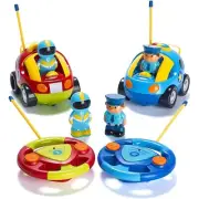 RC Car Police Cop Racer Pack Toy Remote Control Toddler Easy Fun