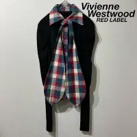 在飛比找Yahoo!奇摩拍賣優惠-Vivienne Westwood 西太后 土星刺繡格紋領帶