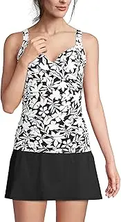 [Lands' End] Womens Underwire, Black Havana Floral, 12