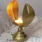 Handmade Gold Aromatherapy Rack Elegant Metal Candlestick Home