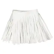 2 Yards 6 Inch Faux PU Leather Fringe Trim Tassel Fringe for Sewing, Beige