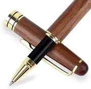 BEILUNER Luxury Walnut Ballpoint Pen Writing Set - Elegant Fancy Nice Gift Pen Set for Signature Executive Business Office Supplies - Gift Boxed with Extra Refills